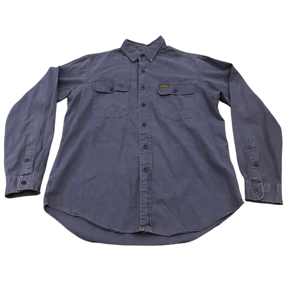 Polo‎ Ralph Lauren Naval Type 1 Shirt L Blue Cotton Twill Long Sleeve Utility